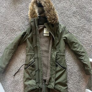 Abercrombie and Fitch Army Green Coat